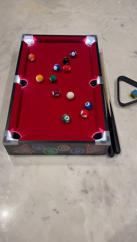 LED Championship Pool Set Game Hour Of Fun Pool Table Game With Family & Friends