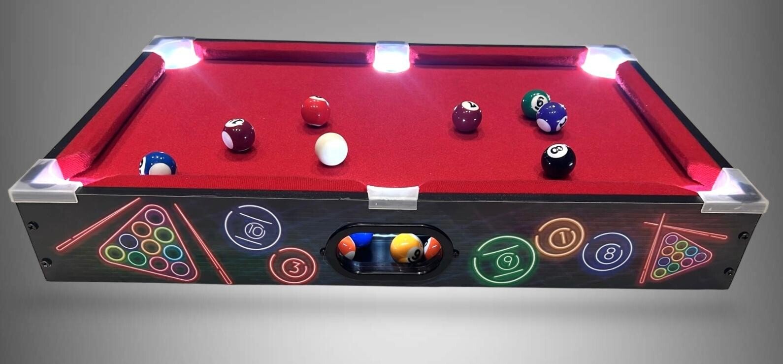 LED Championship Pool Set Game Hour Of Fun Pool Table Game With Family & Friends