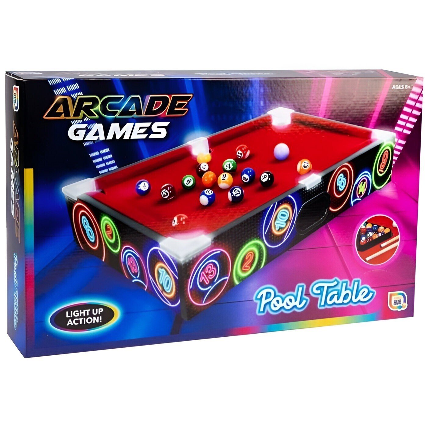 LED Championship Pool Set Game Hour Of Fun Pool Table Game With Family & Friends