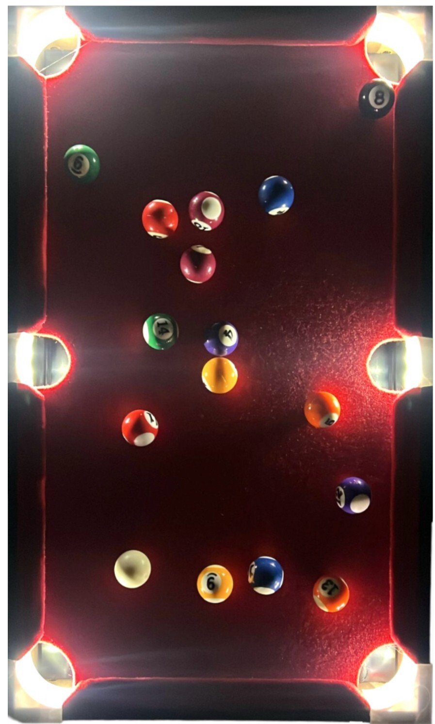 LED Championship Pool Set Game Hour Of Fun Pool Table Game With Family & Friends