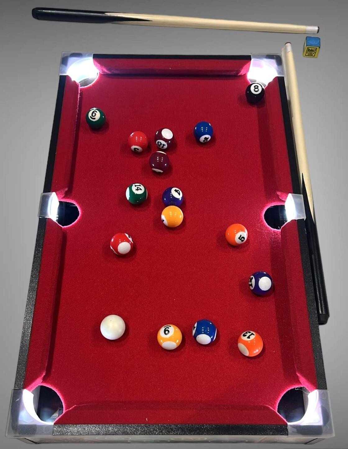 LED Championship Pool Set Game Hour Of Fun Pool Table Game With Family & Friends