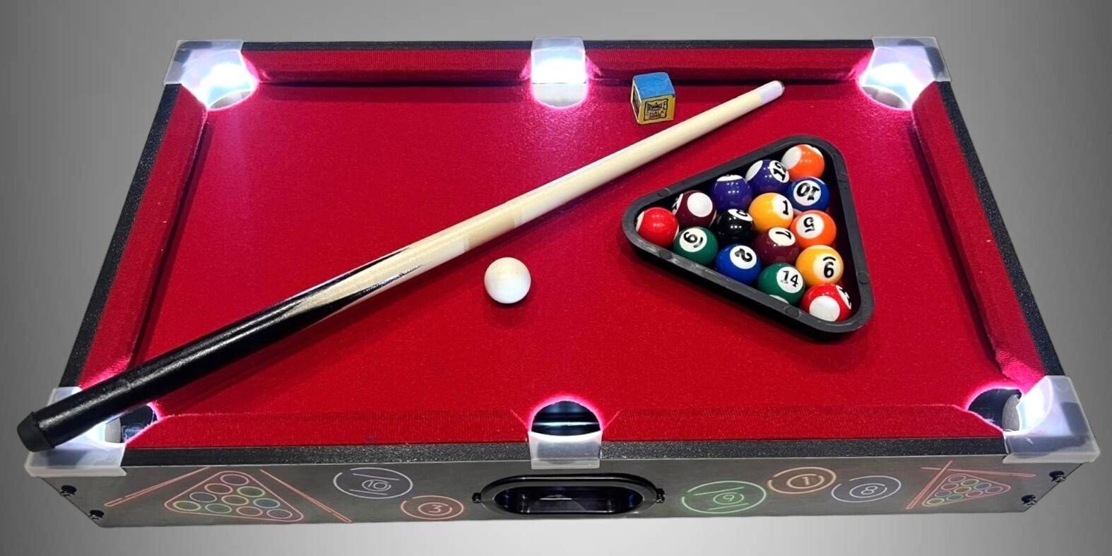 LED Championship Pool Set Game Hour Of Fun Pool Table Game With Family & Friends