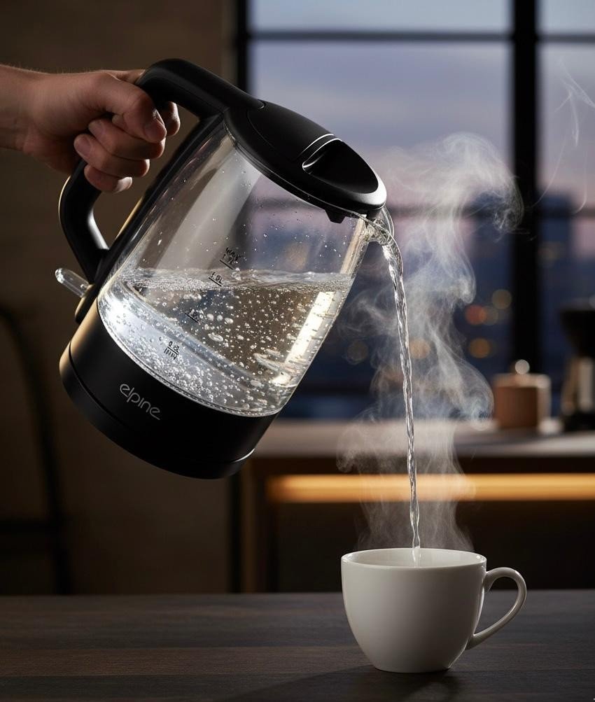 Electric Blue LED Illuminating Glass Jug Kettle Cordless 1.7L 2200W Tea Kettle