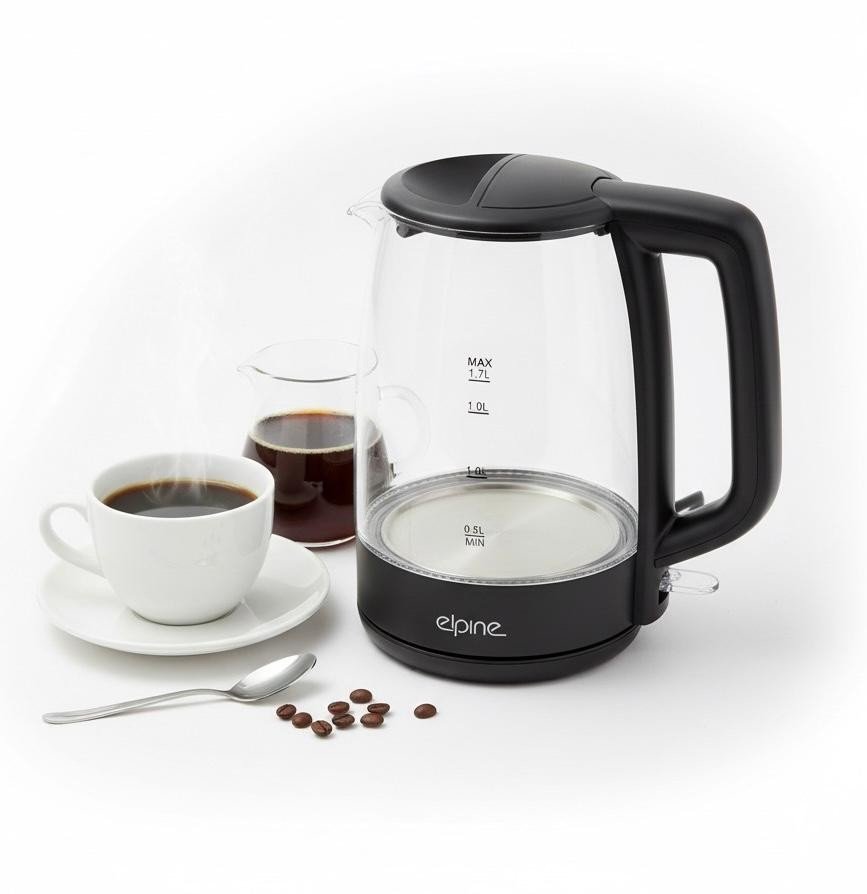 Electric Blue LED Illuminating Glass Jug Kettle Cordless 1.7L 2200W Tea Kettle