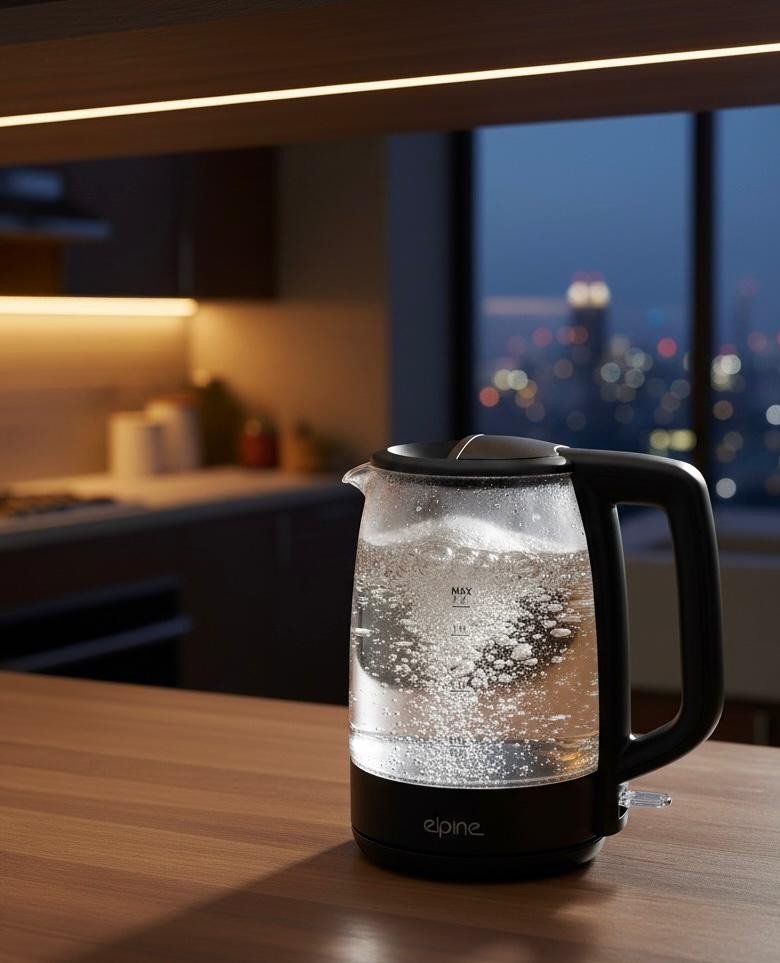 Electric Blue LED Illuminating Glass Jug Kettle Cordless 1.7L 2200W Tea Kettle