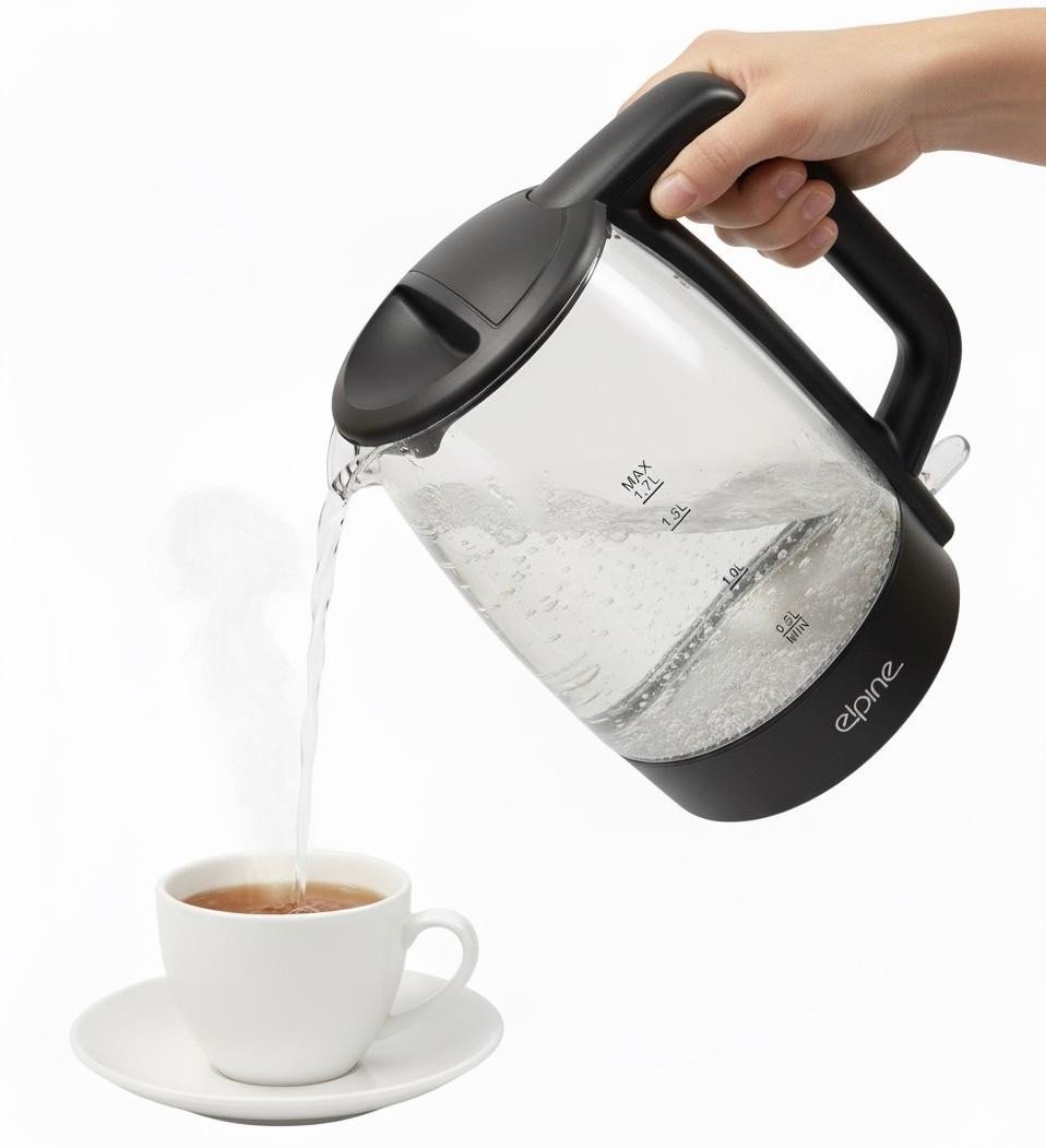 Electric Blue LED Illuminating Glass Jug Kettle Cordless 1.7L 2200W Tea Kettle