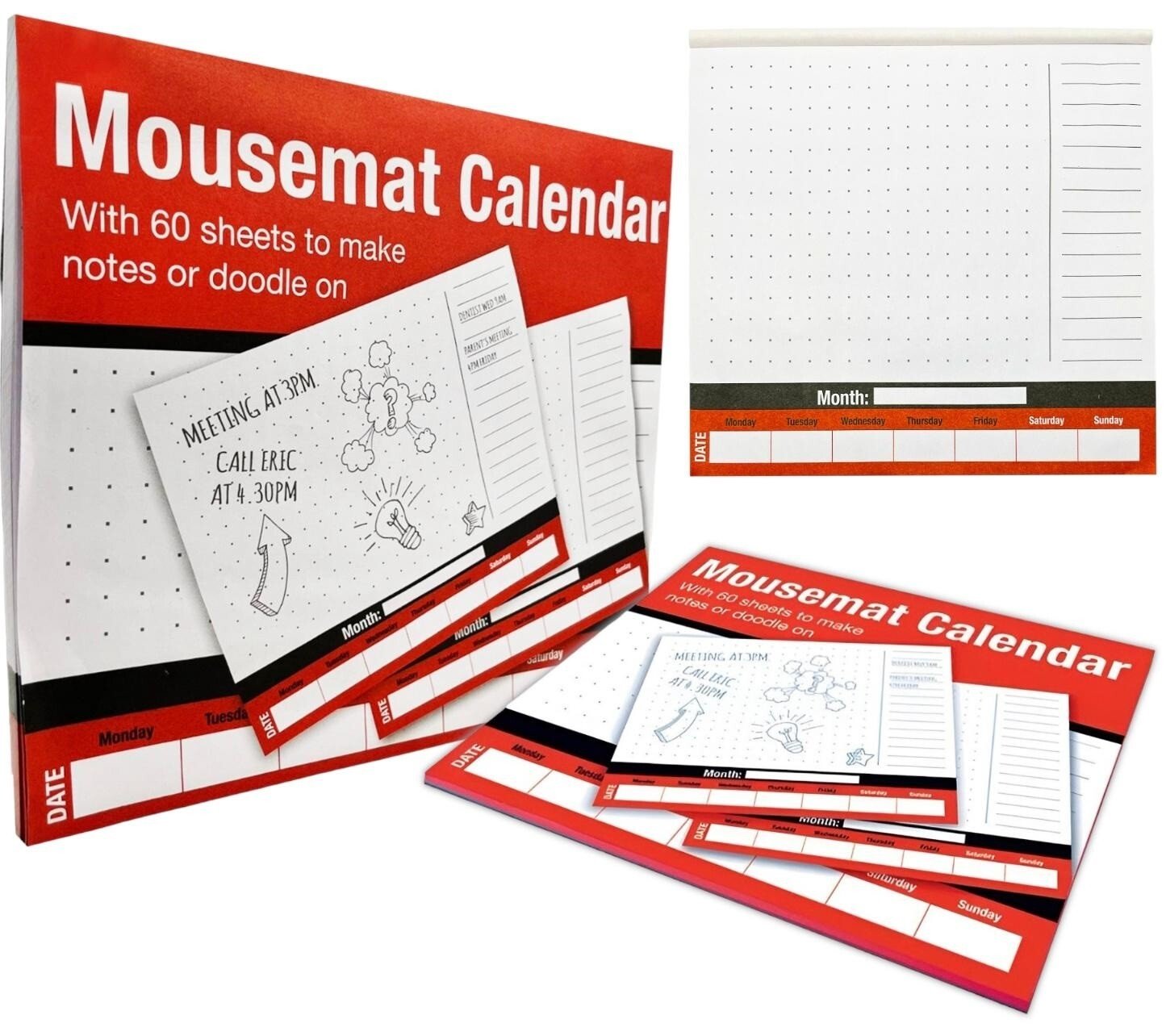 2 x Weekly Planner To Do List Desk NotePad Meal Plan Home Office Tear Off Sheets
