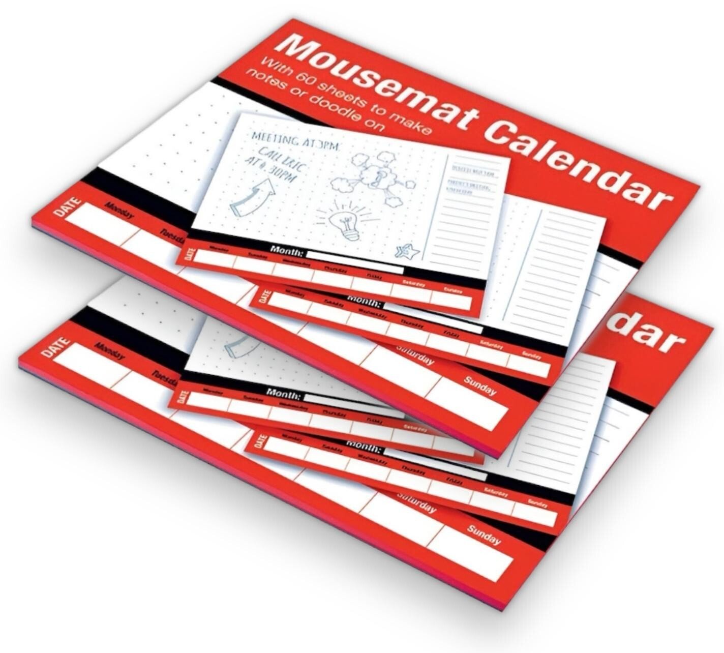 12x Weekly Planner To Do List Desk NotePad Meal Plan Home Office Tear Off Sheets