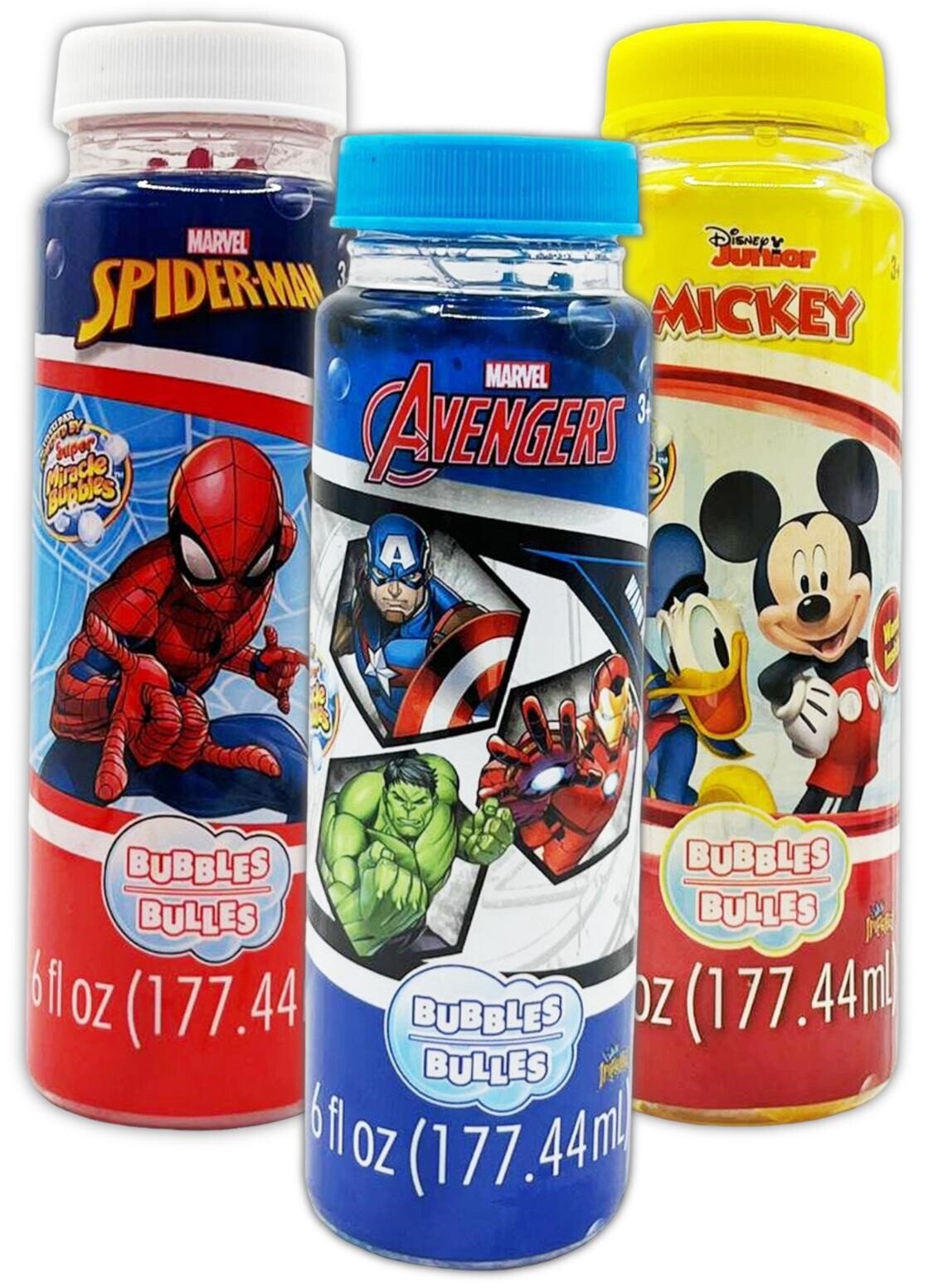 Range of Bubble Tubs Minnie Frozen Disney Marvel Avengers Kids Party Bag Favours