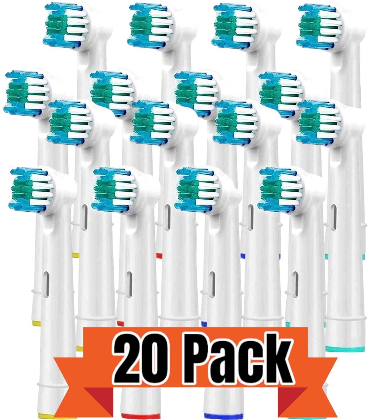20 Pcs Electric Toothbrush Replacement Heads Compatible With Braun Oral B Models