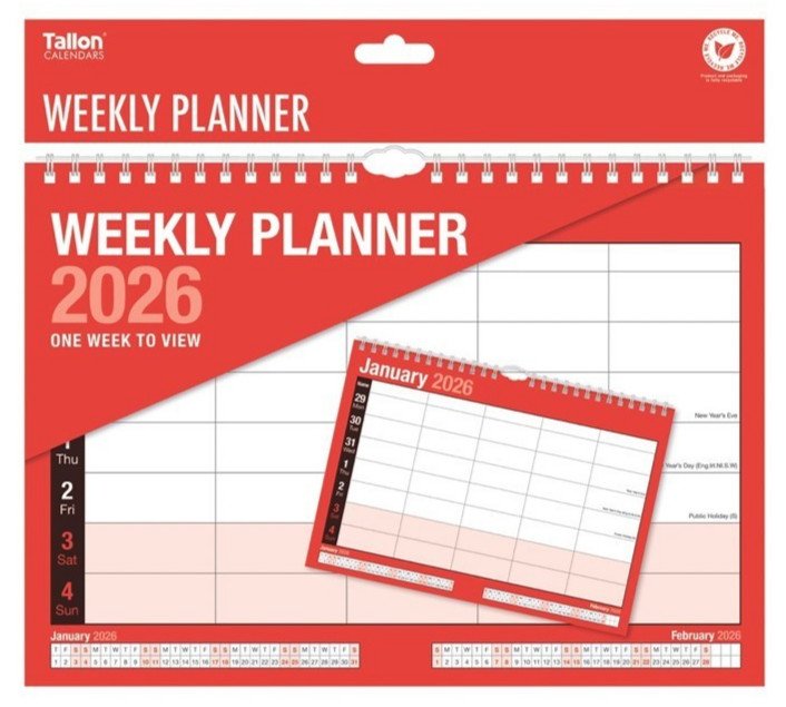 2026 Wall Calendar Slim Calendar A4 A3 Large Month to View, Easy View Planner UK