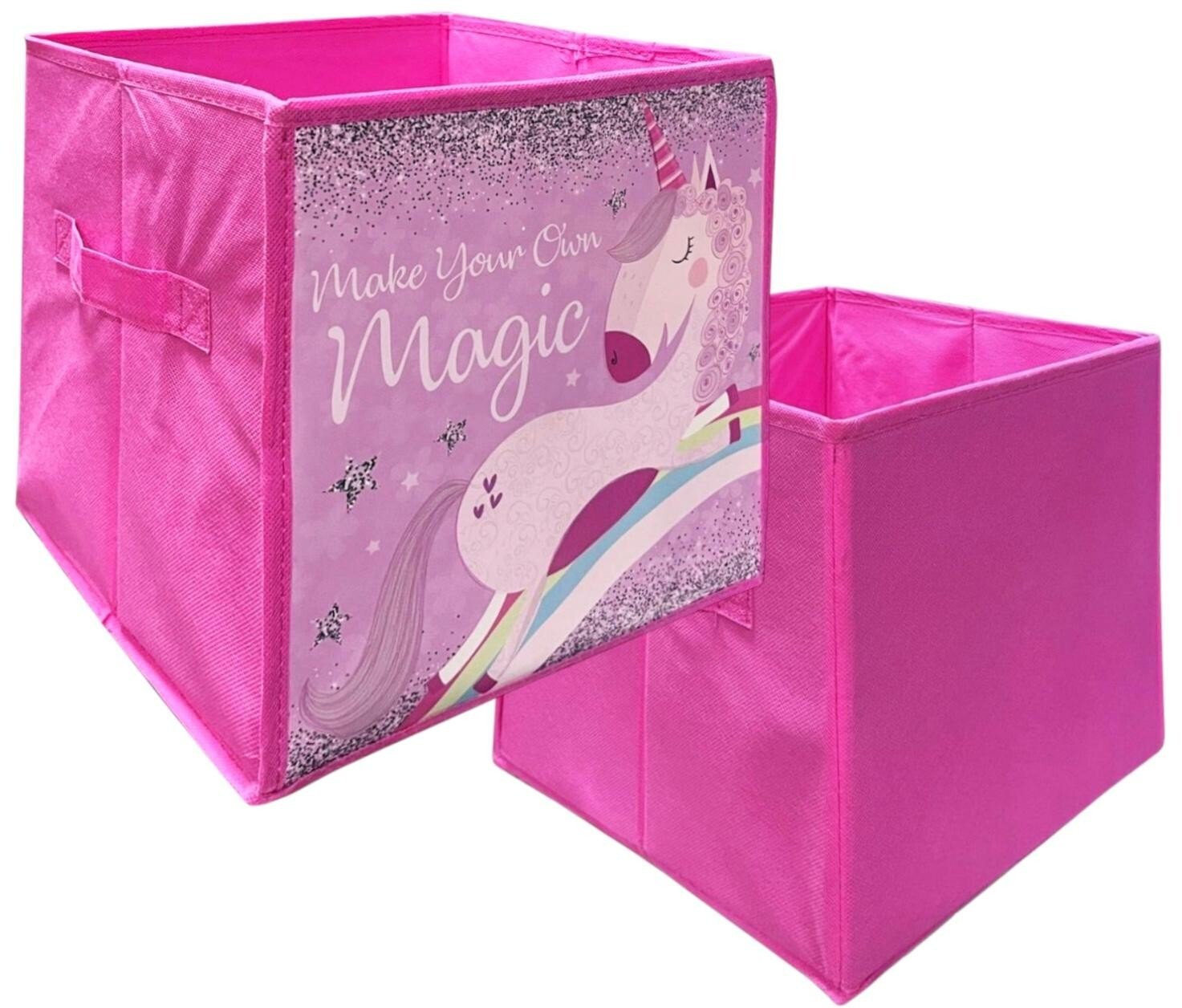 Foldable Non-Woven Storage Cube Box Nursery Kids Children Organiser Fabric Toy