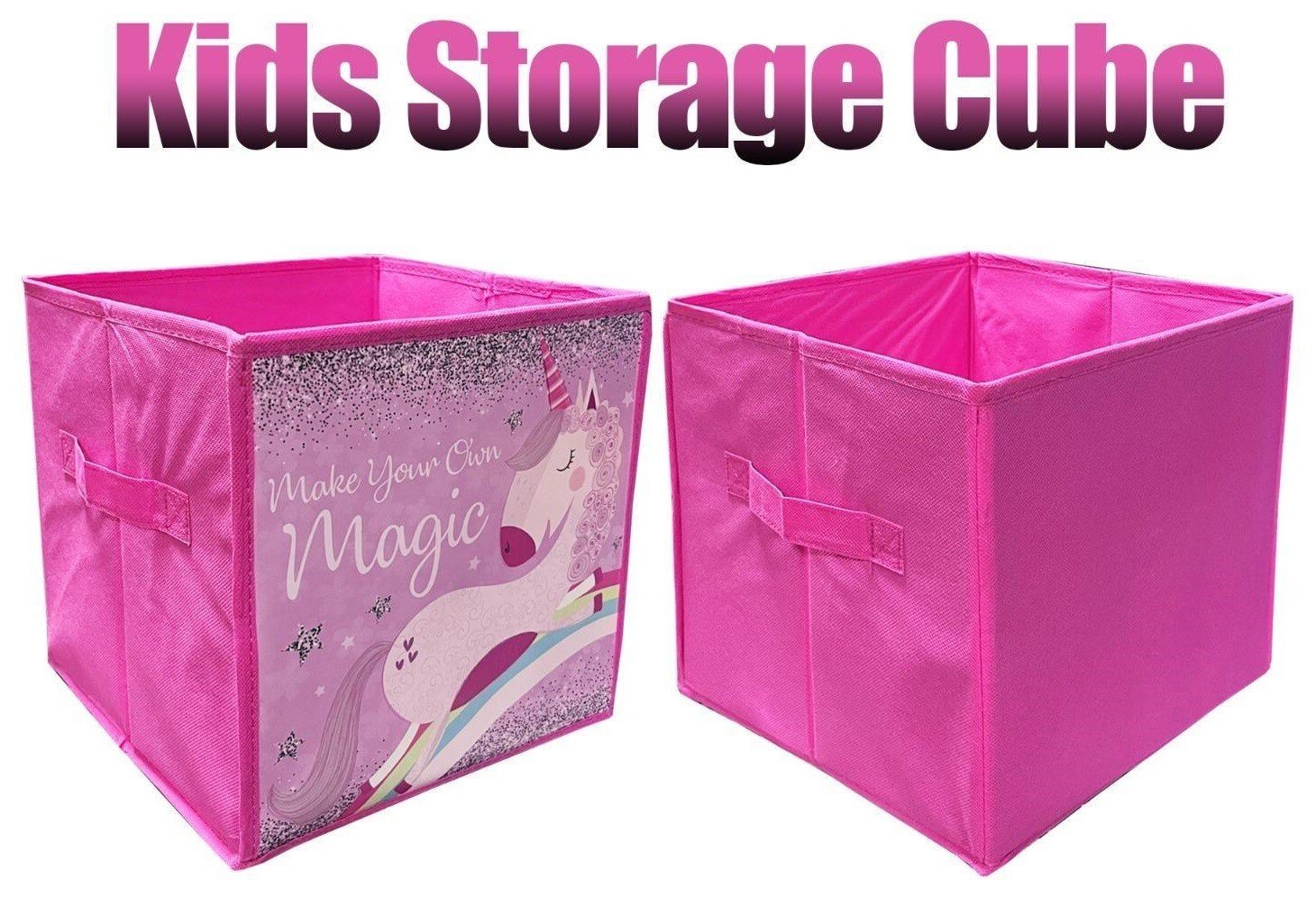 Foldable Non-Woven Storage Cube Box Nursery Kids Children Organiser Fabric Toy