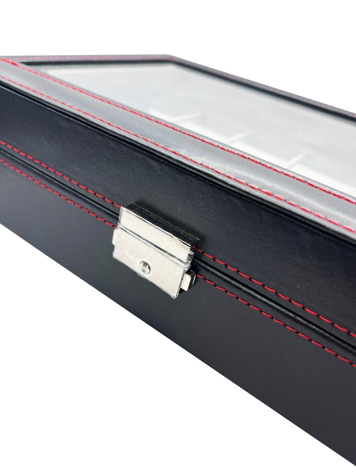 Mens 12 Grids PU Leather Watch Display Case Collection Storage Holder Gift Box