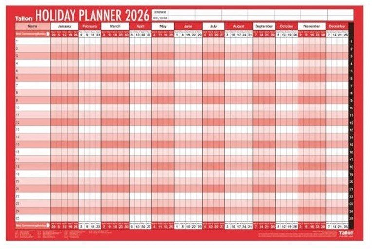 2026 Wall Calendar Slim Calendar A4 A3 Large Month to View, Easy View Planner UK