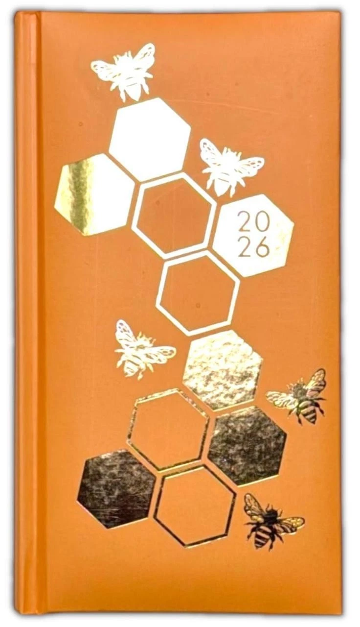 2026 DIARY POCKET SMALL / SLIM LINE METAL CORNER WEEK TO VIEW CUTE FASHION DIARY
