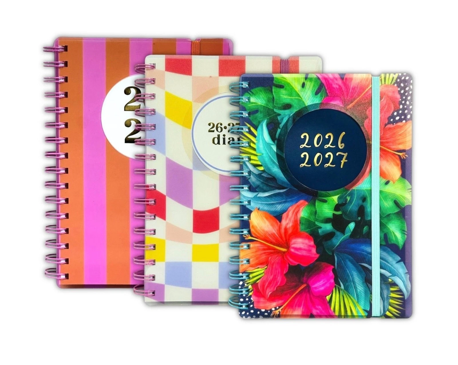 2026-2027 ACADEMIC A5 DAY A PAGE MID YEAR SPIRAL PP COVER STUDENT TEACHER DIARY