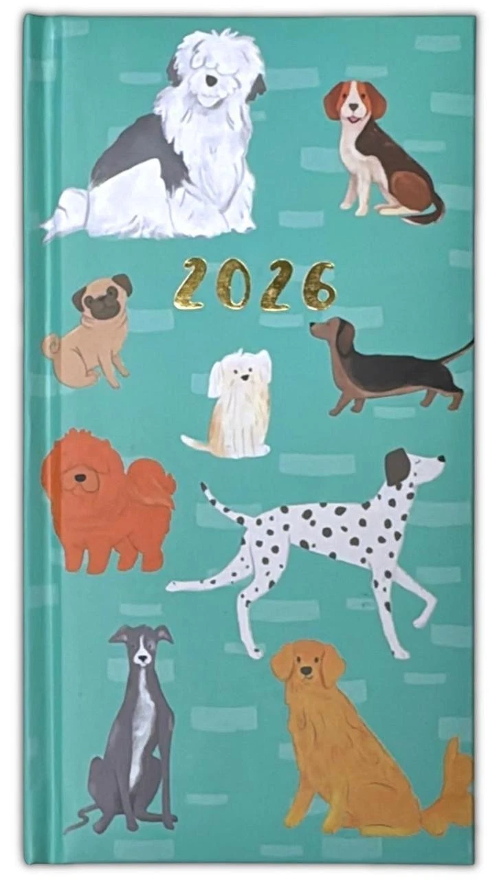 2026 DIARY POCKET SMALL / SLIM LINE METAL CORNER WEEK TO VIEW CUTE FASHION DIARY