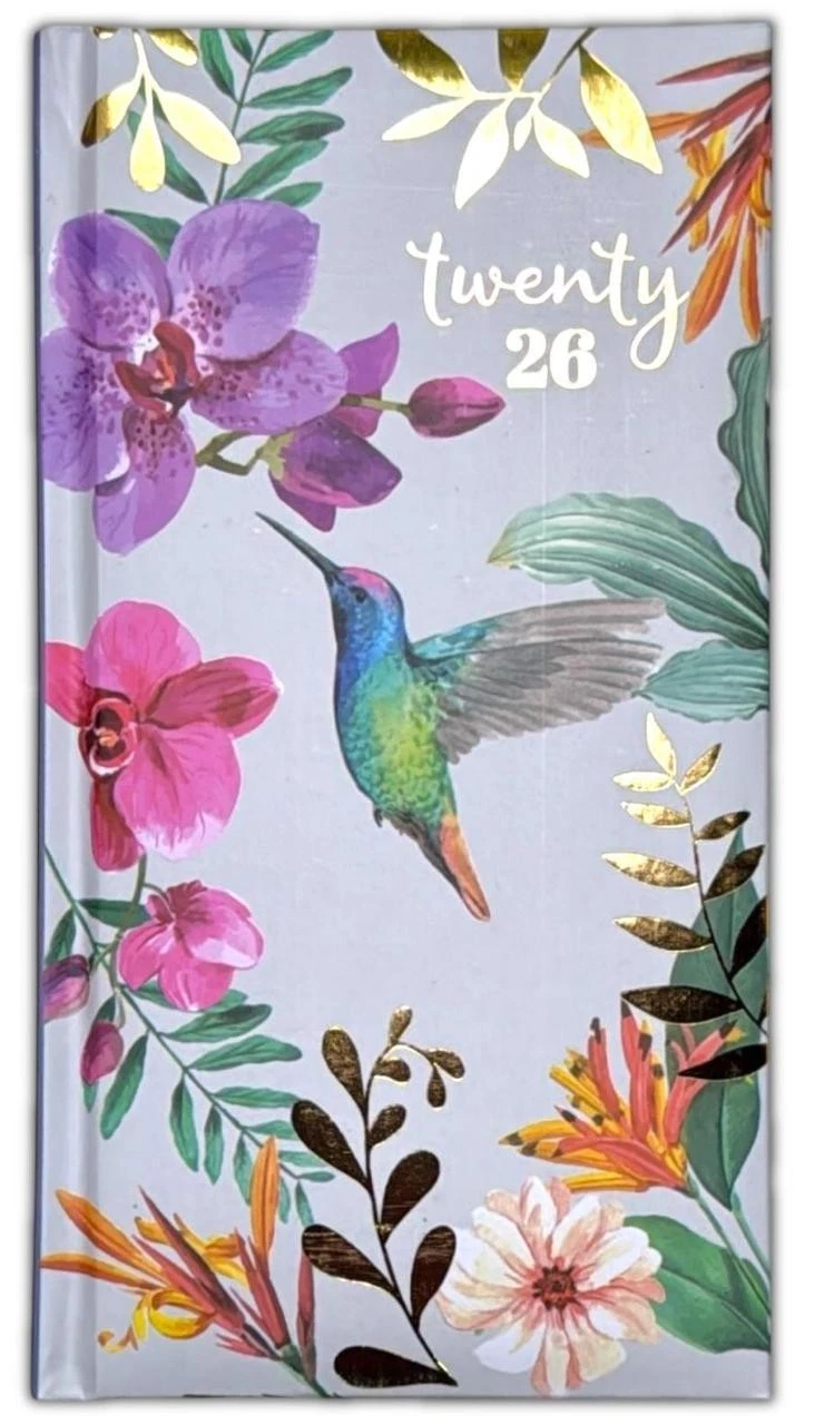 2026 DIARY POCKET SMALL / SLIM LINE METAL CORNER WEEK TO VIEW CUTE FASHION DIARY