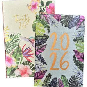 2026 A5 A6 Day to Page Diary Floral Luxury Cover Organise Full Year Planner