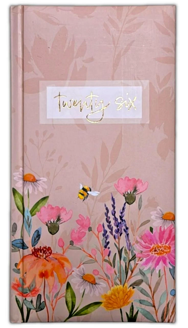 2026 DIARY POCKET SMALL / SLIM LINE METAL CORNER WEEK TO VIEW CUTE FASHION DIARY