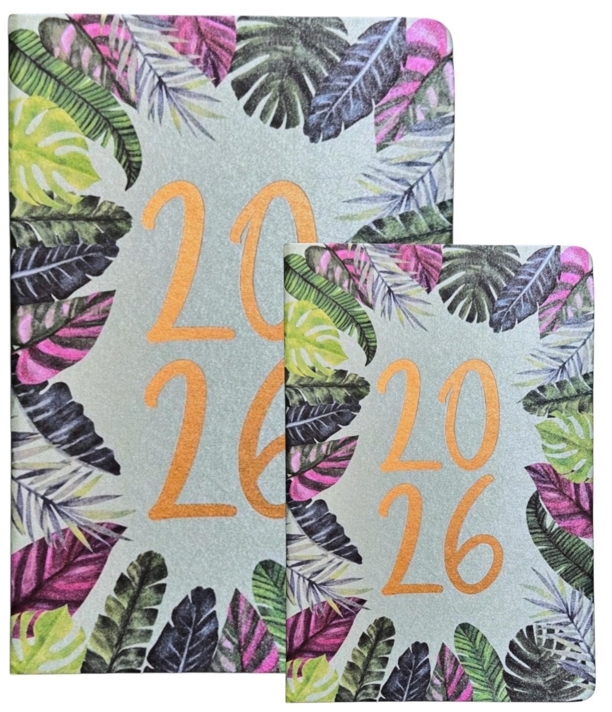 2026 A5 A6 Day to Page Diary Floral Luxury Cover Organise Full Year Planner