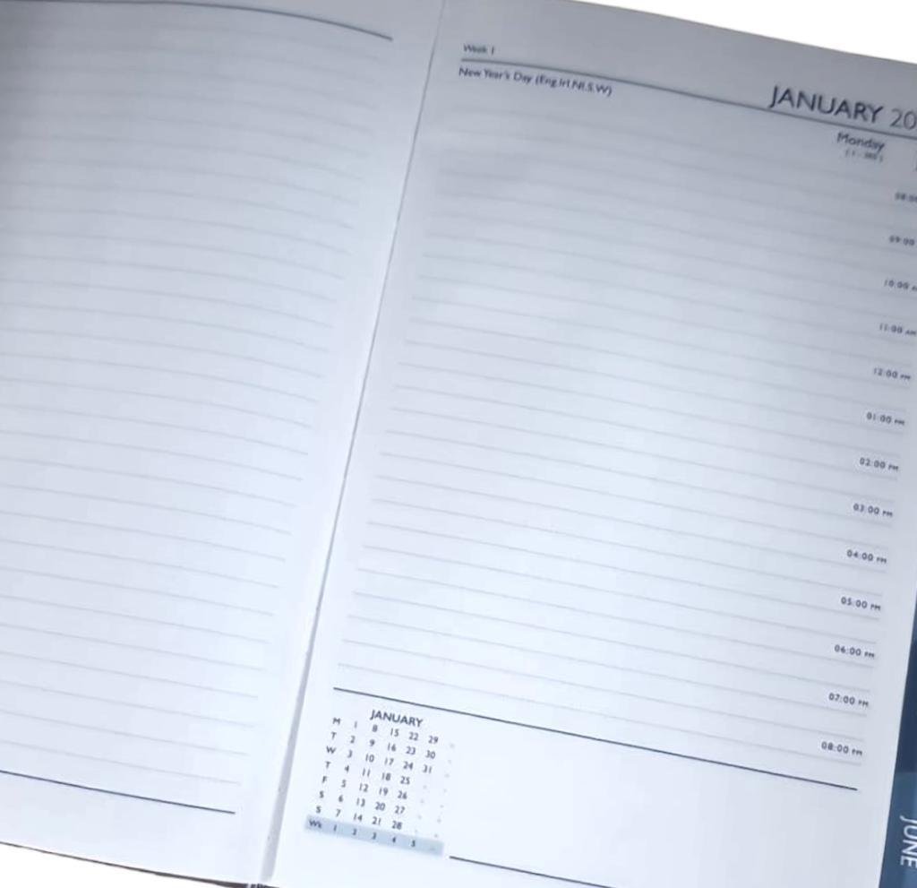 2026 A5 A6 Day to Page Diary Floral Luxury Cover Organise Full Year Planner