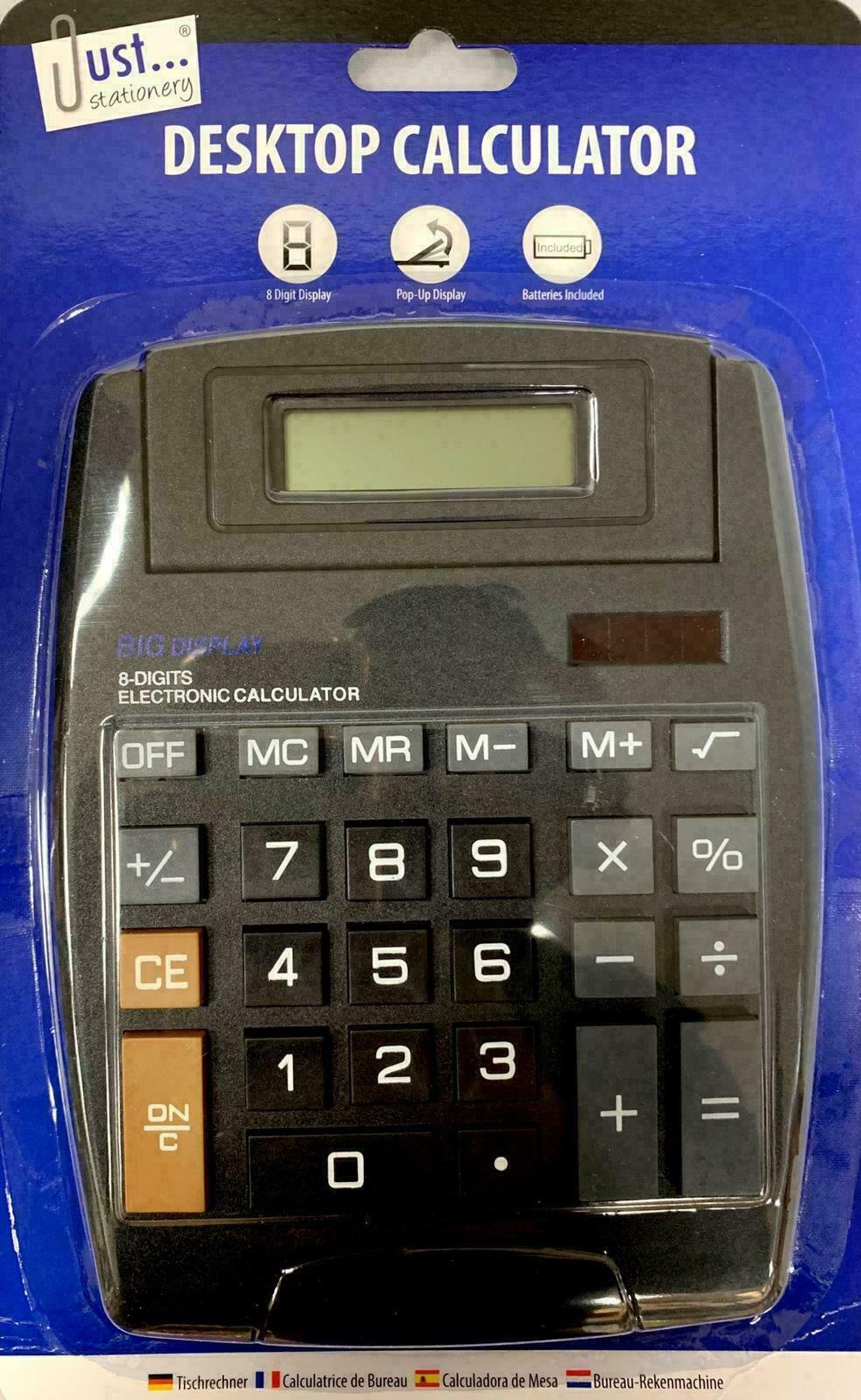 EXTRA LARGE Tilt Display Jumbo Desktop Calculator Big Button School Office Desk