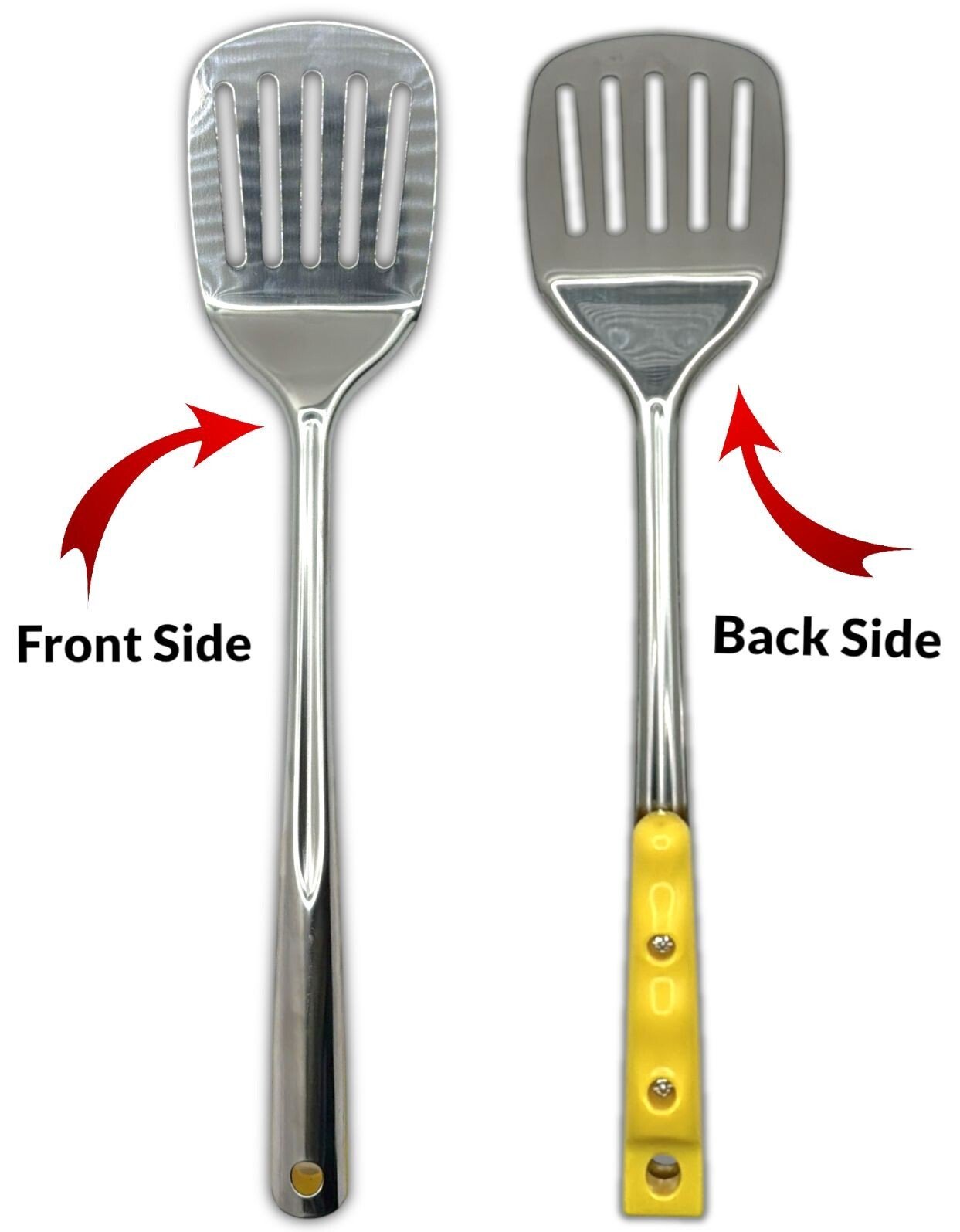 2PK Stainless Steel kitchen Slotted Turner Spatula Kitchen Cooking Tool Utensil