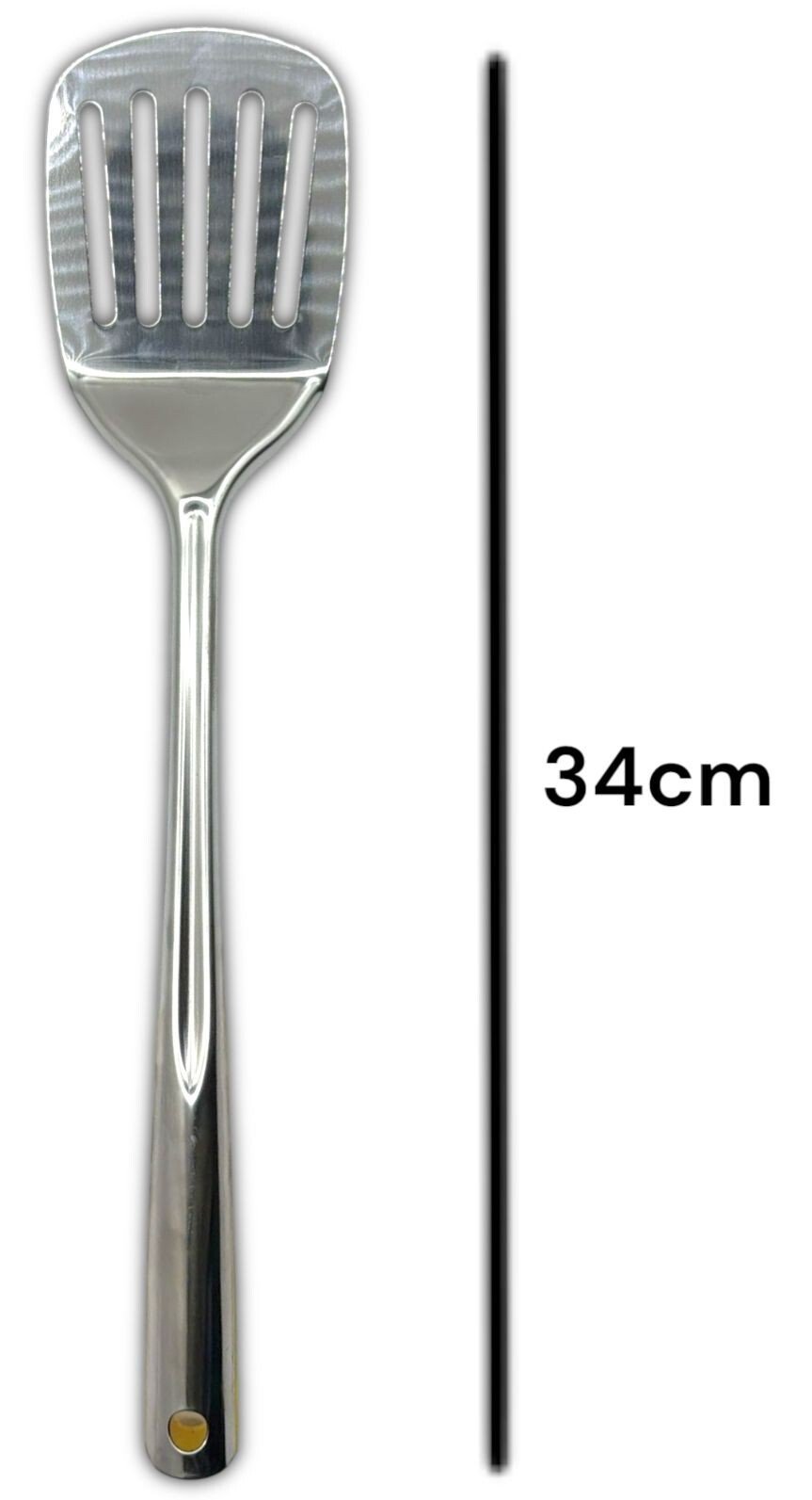 2PK Stainless Steel kitchen Slotted Turner Spatula Kitchen Cooking Tool Utensil