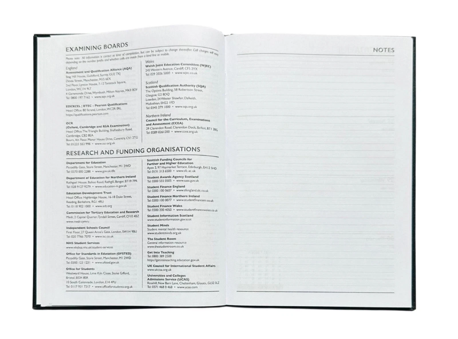 2026 / 2027 A5 - A4 Academic Mid Year Week to View Student Teacher Diary Planner
