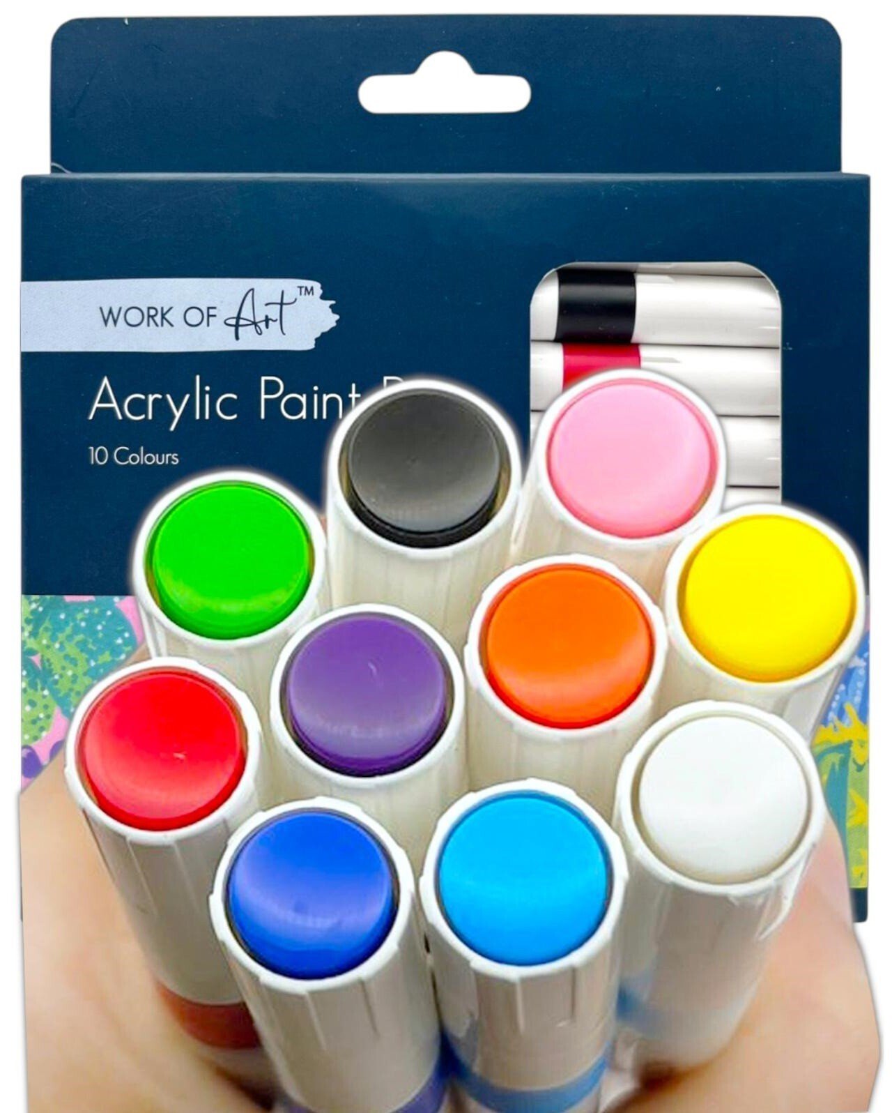 10 Colours Acrylic Paint Pens for Rock Painting Wood Ceramic Fabric Metal Canvas