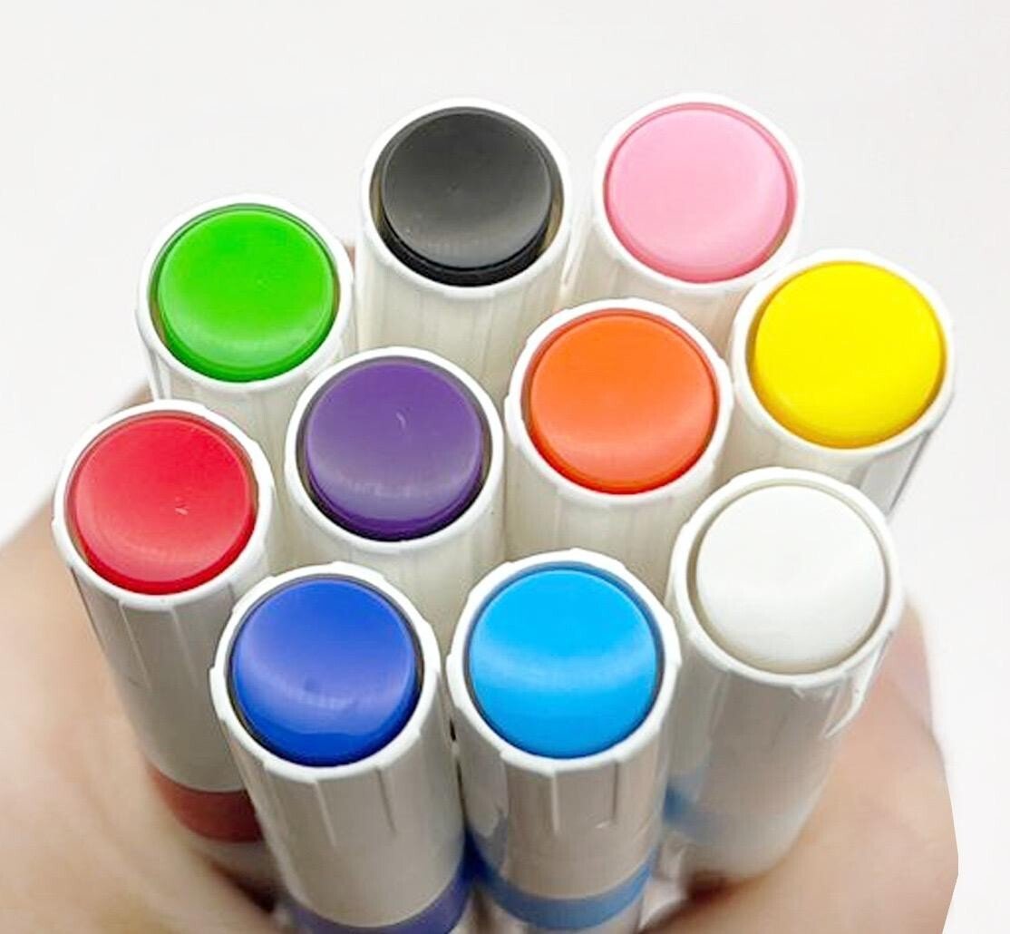 10 Colours Acrylic Paint Pens for Rock Painting Wood Ceramic Fabric Metal Canvas