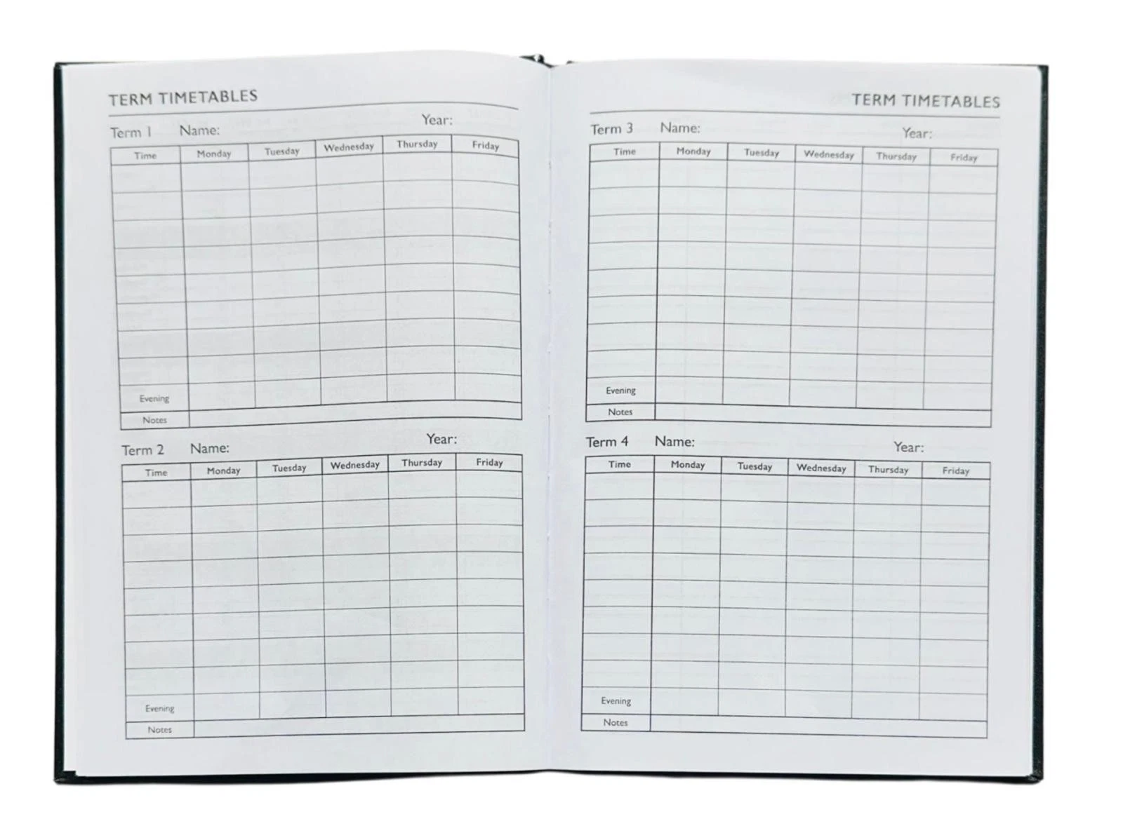 2026 A4 A5 A6 Day to Page / Week To View Diary Full Year Planner Desk Hardback