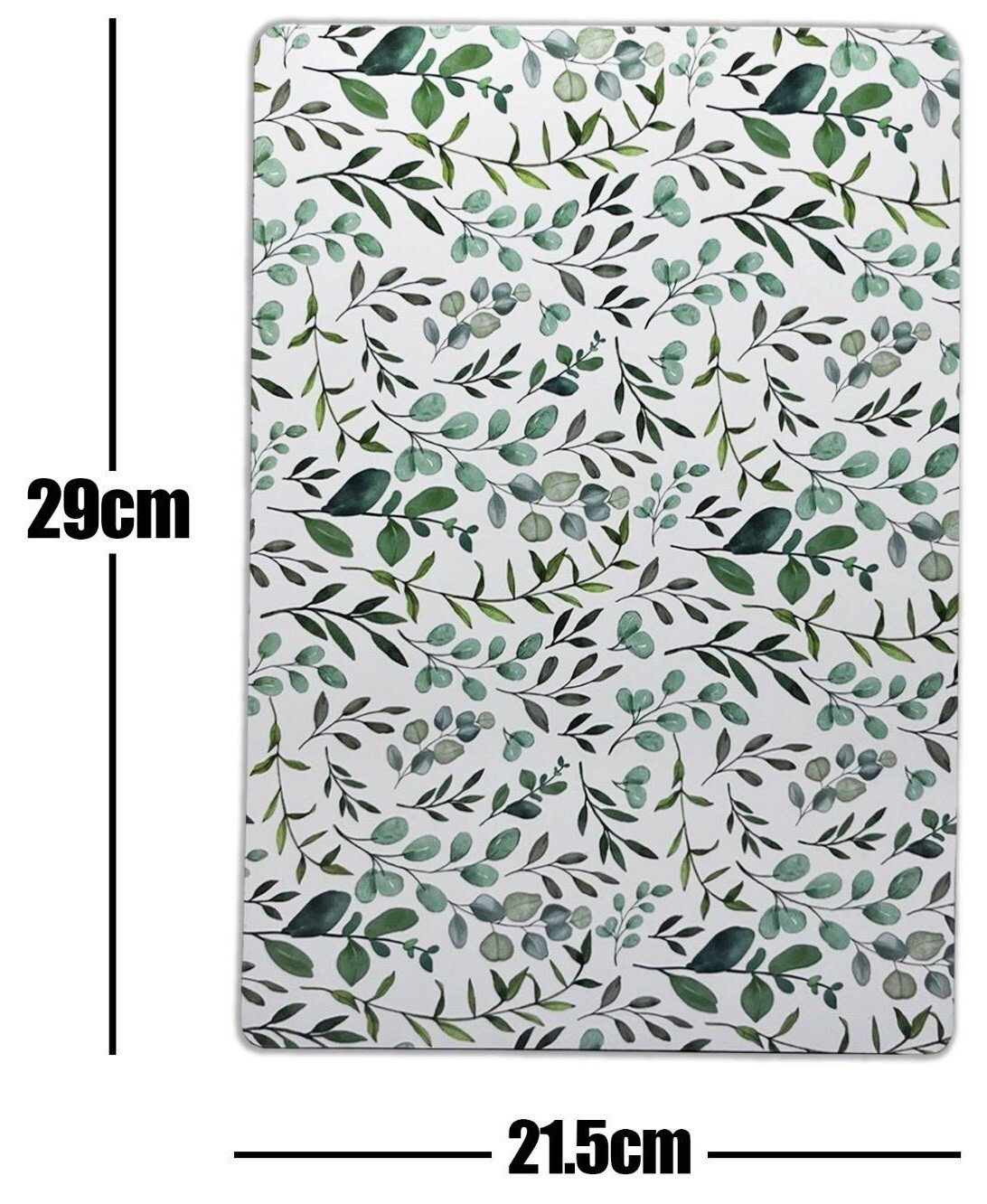 Set of 4 Placemats & Coasters Cork Table Place Settings Mats Eucalyptus Print UK