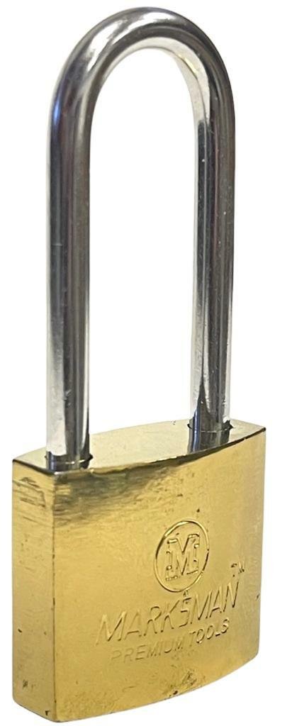 Long Shackle Padlock Brass Security Locker OUTDOOR SECURITY PADLOCK With 3 Keys