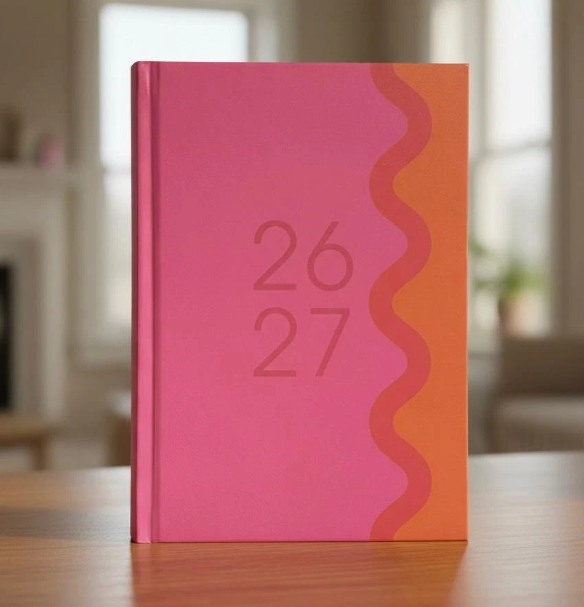 2026-2027 A5 Day to Page Academic Mid year Diary Student Teacher Office Diary