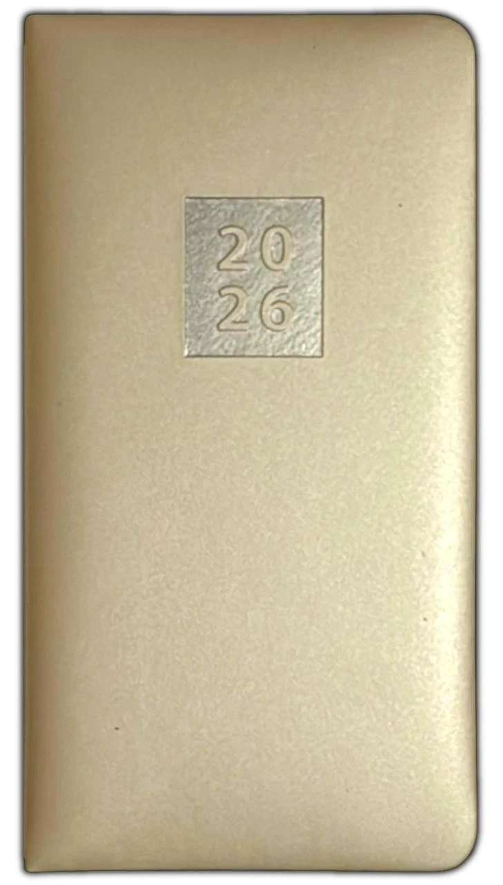 2026 DIARY POCKET SMALL / SLIM LINE METAL CORNER WEEK TO VIEW CUTE FASHION DIARY