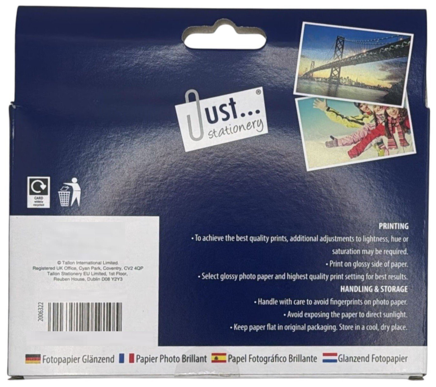50 Sheets -6x4" Premium Glossy Photo Paper Inkjet Printing High Quality 210GSM