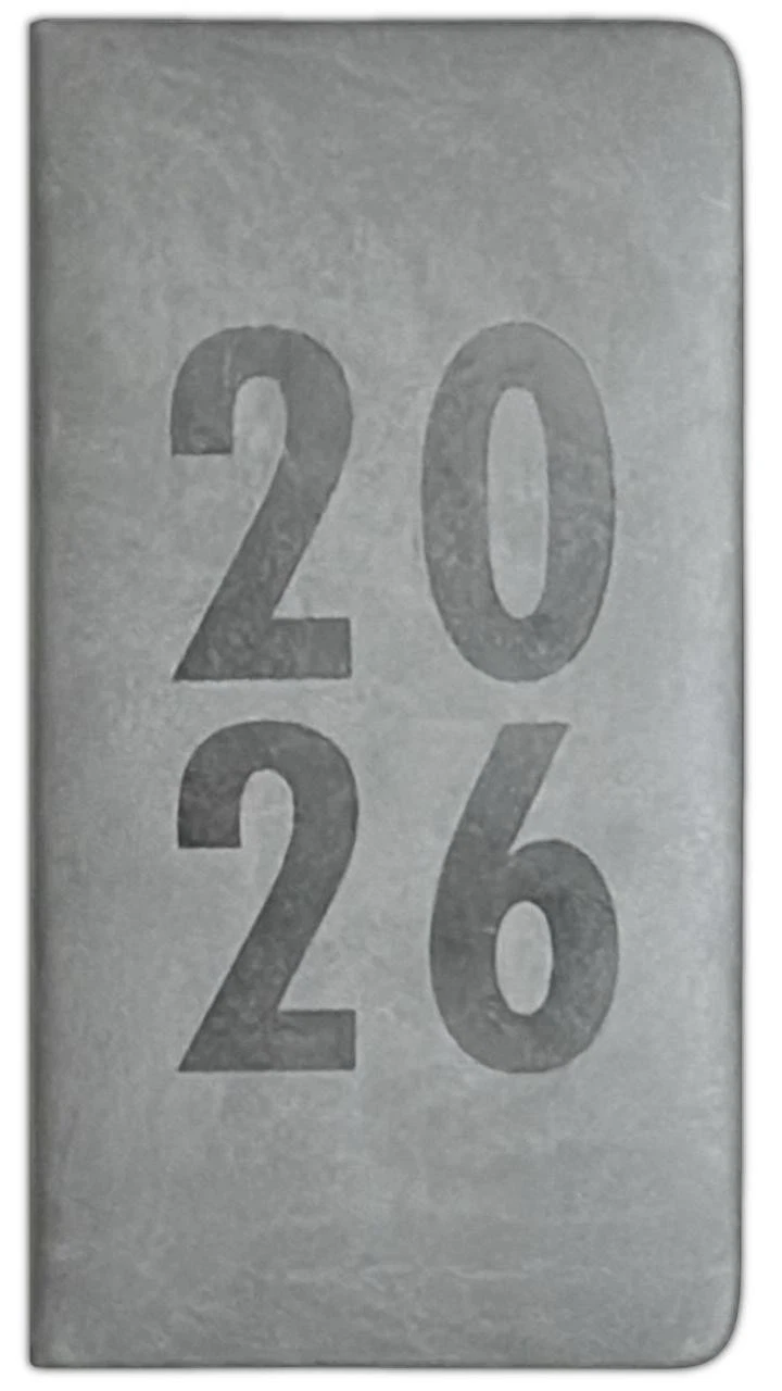 2026 DIARY POCKET SMALL / SLIM LINE METAL CORNER WEEK TO VIEW CUTE FASHION DIARY