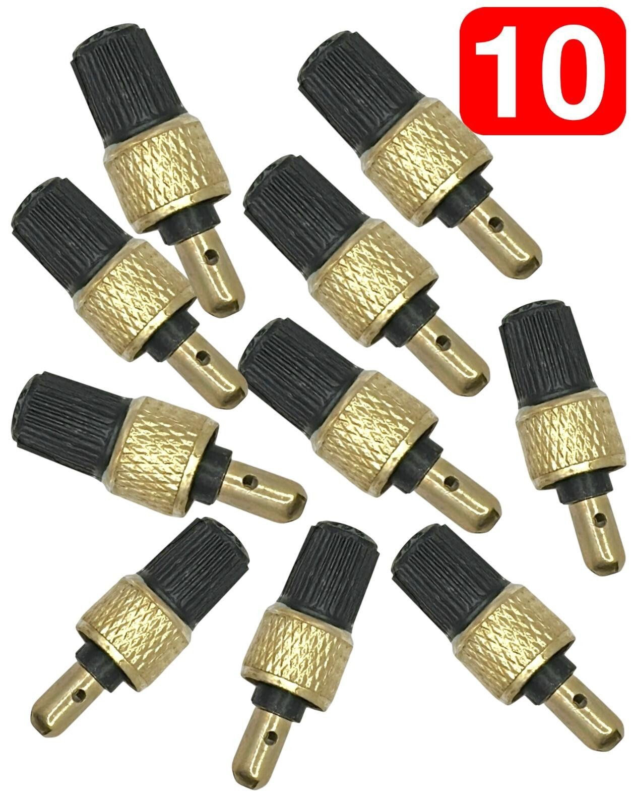 10x Dunlop Dutch Bike Tyre Valve Core Replacement for Flash Valve & Normal Valve