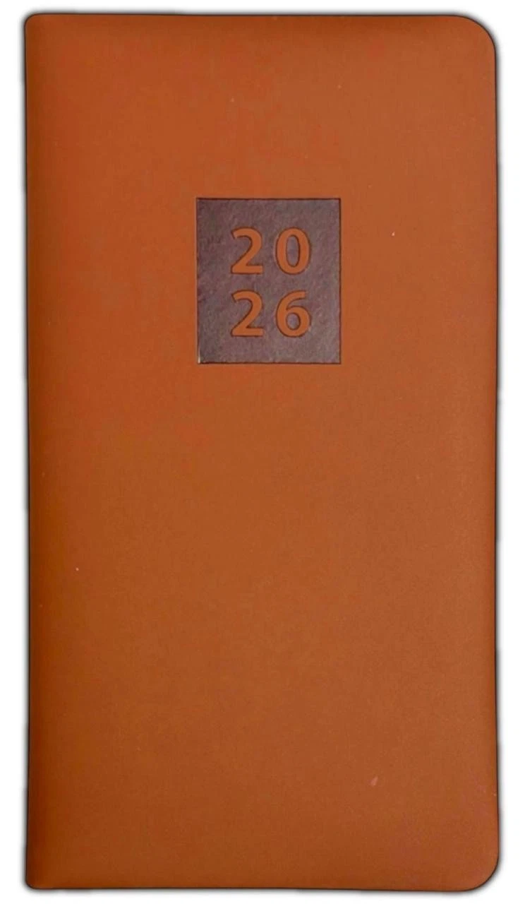 2026 DIARY POCKET SMALL / SLIM LINE METAL CORNER WEEK TO VIEW CUTE FASHION DIARY