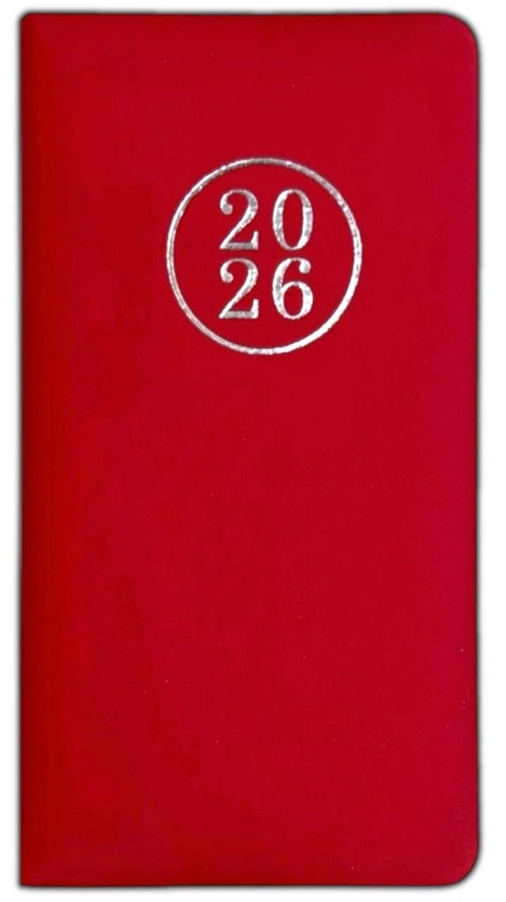 2026 DIARY POCKET SMALL / SLIM LINE METAL CORNER WEEK TO VIEW CUTE FASHION DIARY