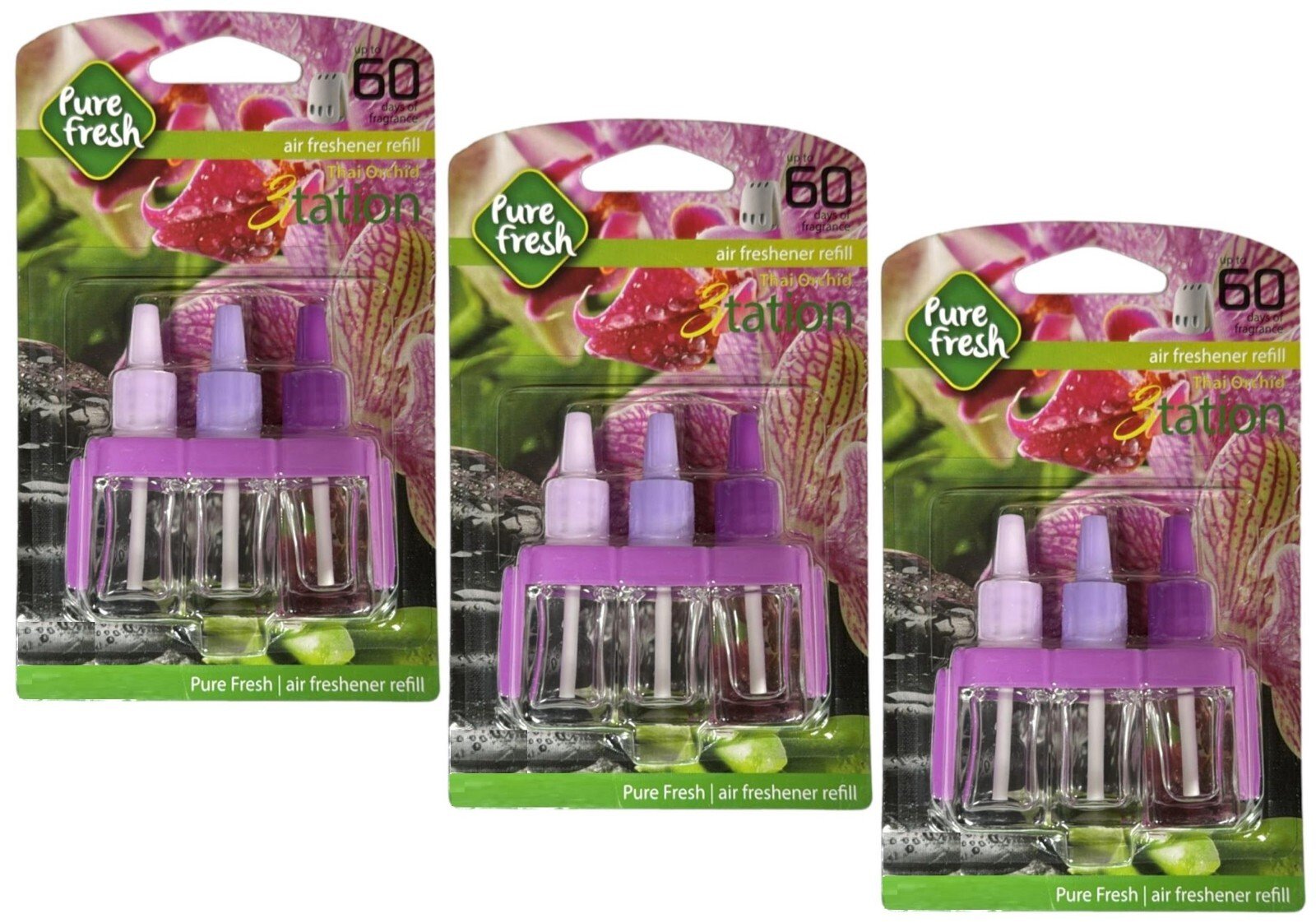 3PK PLUG IN 3TATION REFILLS FOR AMBI PUR MACHINE REFILLS AIR FRESHENER REFILLS
