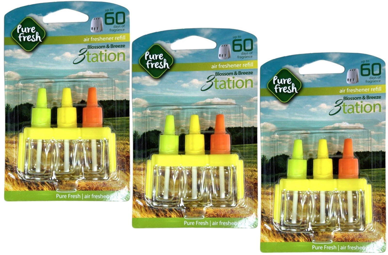 3PK PLUG IN 3TATION REFILLS FOR AMBI PUR MACHINE REFILLS AIR FRESHENER REFILLS