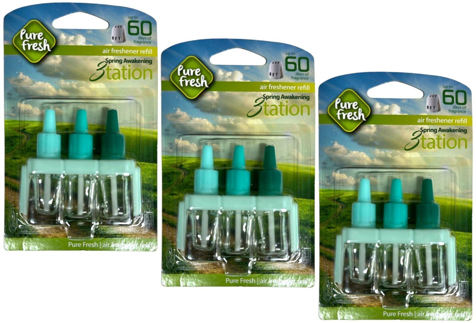 3PK PLUG IN 3TATION REFILLS FOR AMBI PUR MACHINE REFILLS AIR FRESHENER REFILLS
