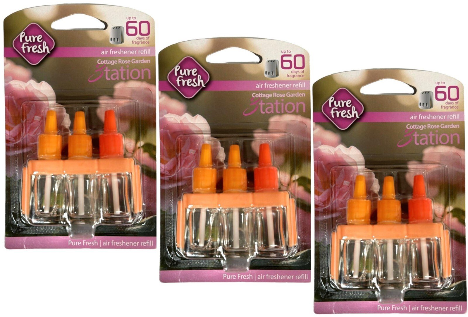 3PK PLUG IN 3TATION REFILLS FOR AMBI PUR MACHINE REFILLS AIR FRESHENER REFILLS