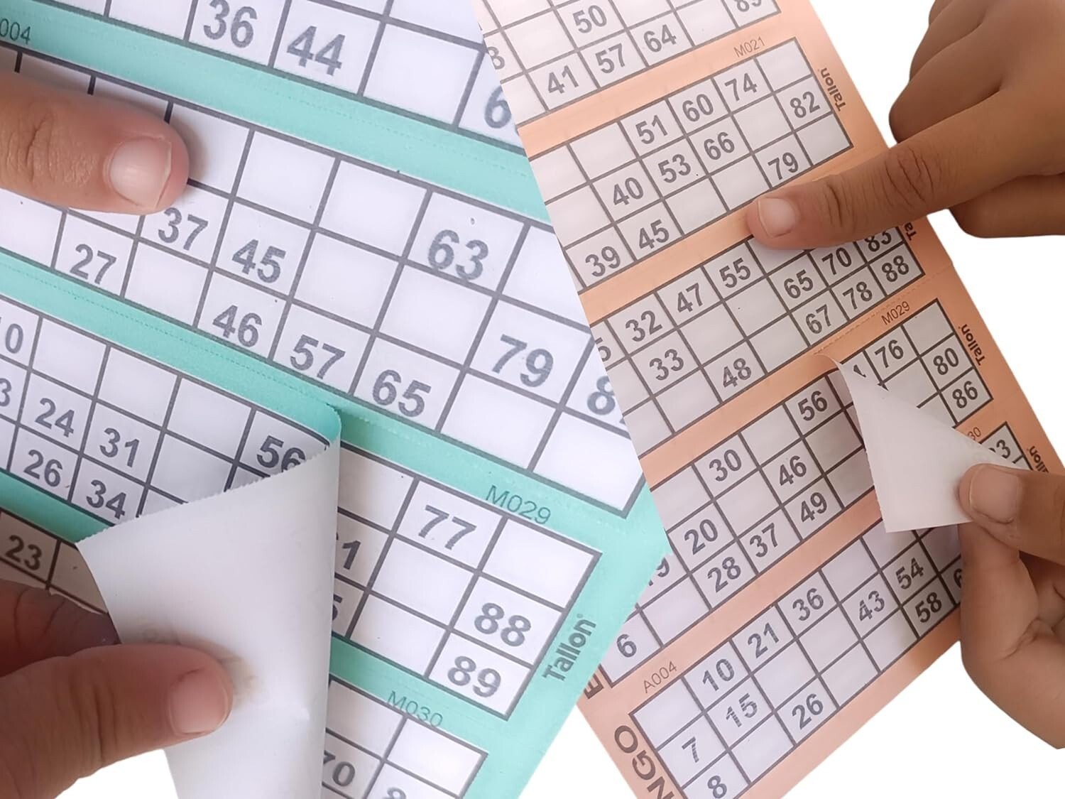 2 x Jumbo Bingo Book Pad of 600 Tickets 6 To View All Colours Security Coded