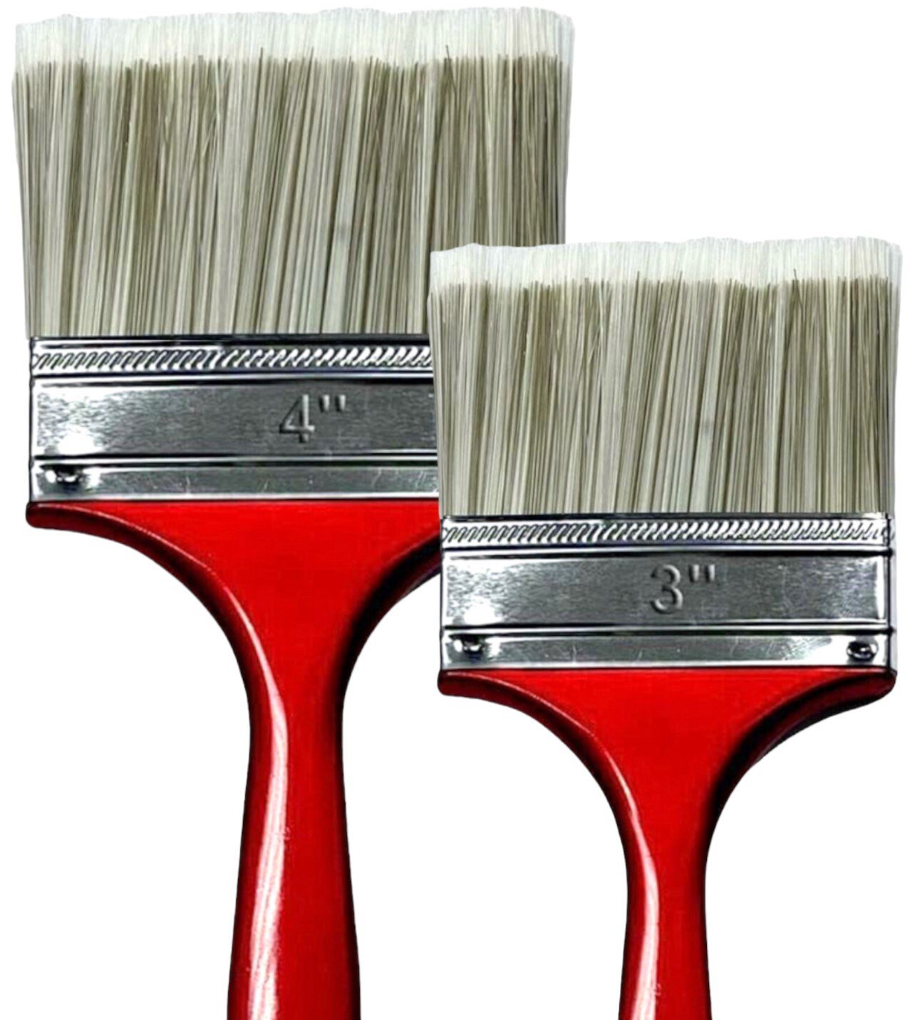 3" & 4" SHED FENCE Timber & DECKING PAINT BRUSH GARDEN WALL WOOD BLOCK PASTE-2PK