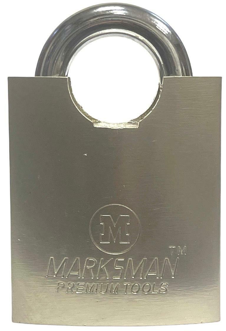 HIGH SECURITY CLOSED SHACKLE PADLOCK 40/50/60mm Door Lock Heavy Duty Steel 3Keys